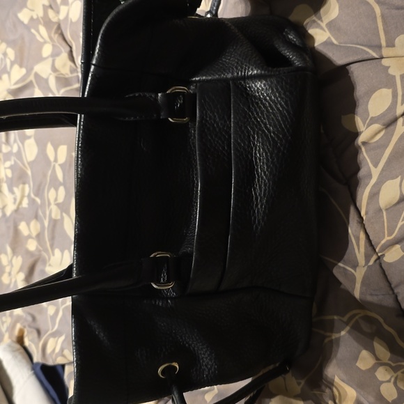 Kate Spade Westburry Bess Black Pebbled Leather Shoulder Drawstring Bag - Picture 2 of 6